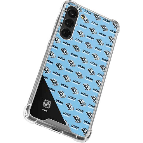 NHL Utah Mammoth Logo Pattern Galaxy S24 FE Clear Case